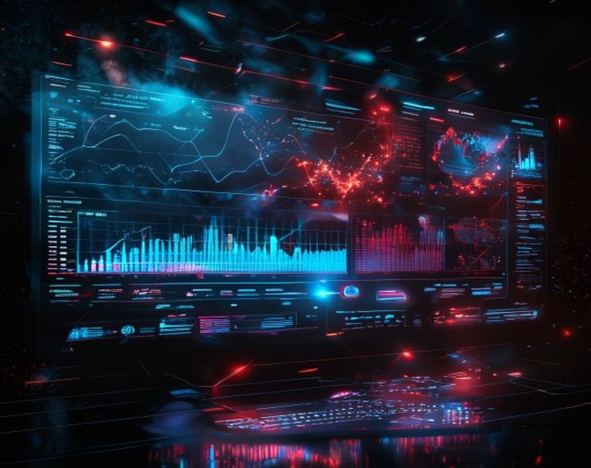 AI analytics dashboard visualization